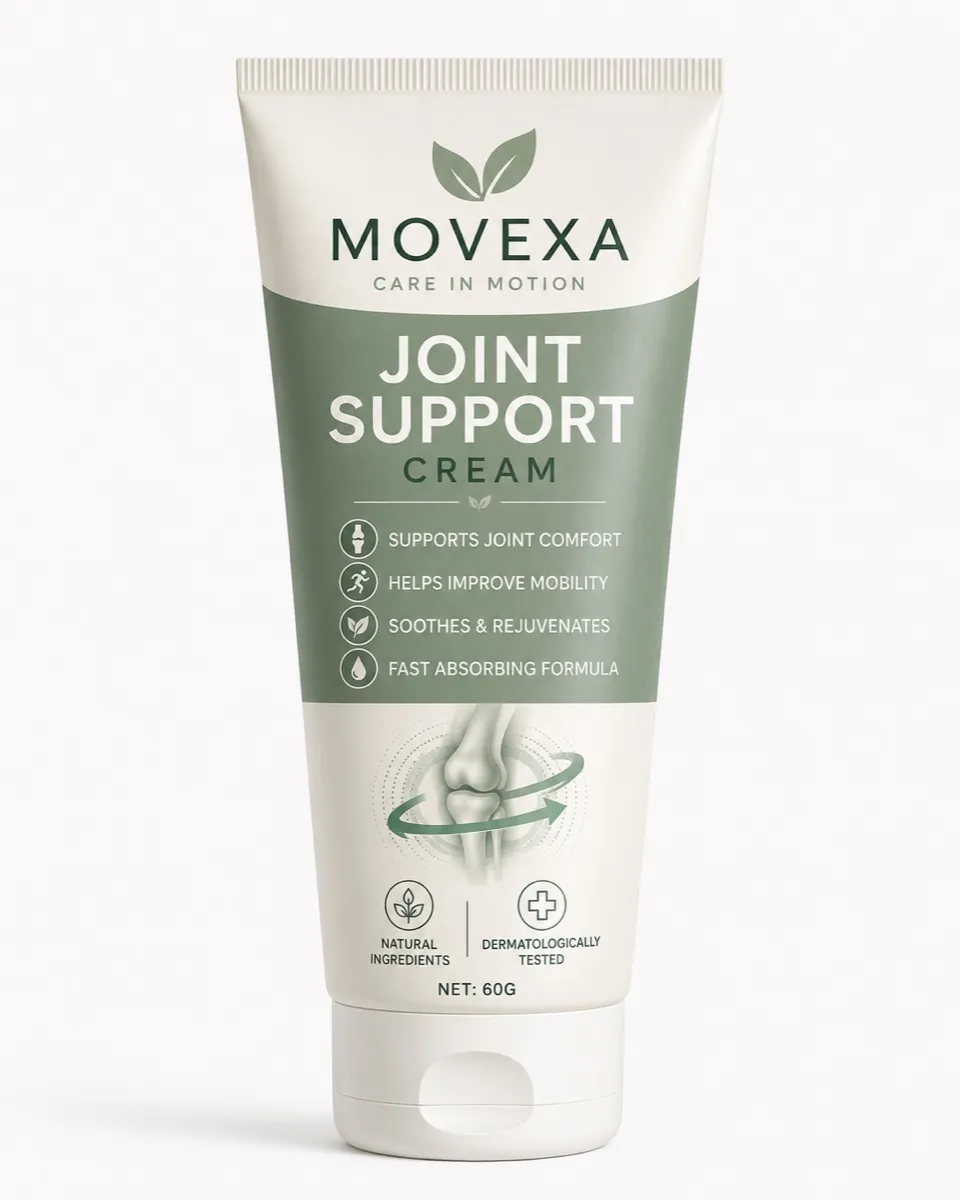 Movexa soothing massage cream packaging, front view